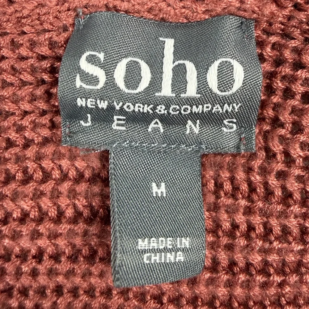 New York & Company Soho Women’s 100% Acrylic Ribbed Knit Sweater Top Medium